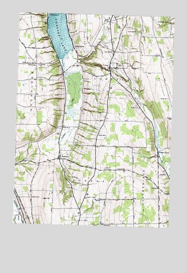 Conesus, NY USGS Topographic Map