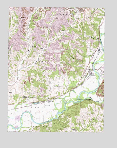 Conesville, OH USGS Topographic Map