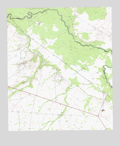 Anderson Ranch, TX USGS Topographic Map