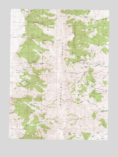 Congress Canyon, NV USGS Topographic Map