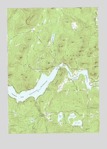 Conklingville, NY USGS Topographic Map