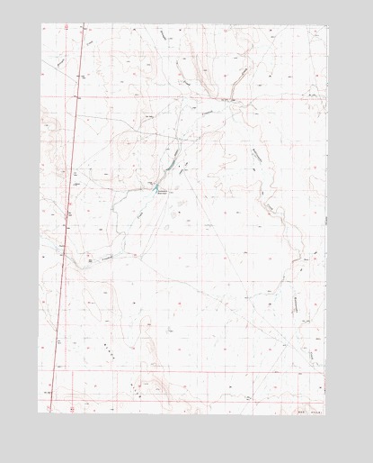 Anderson Reservoir, OR USGS Topographic Map