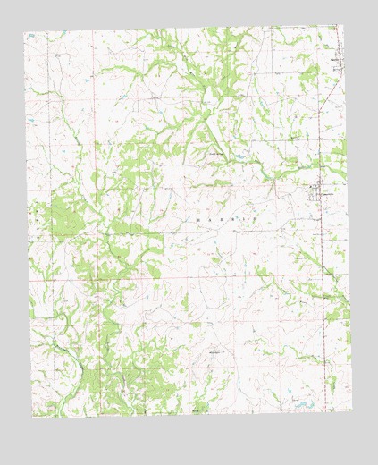 Connerville, OK USGS Topographic Map