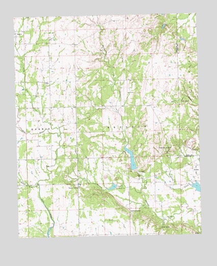 Connerville NE, OK USGS Topographic Map