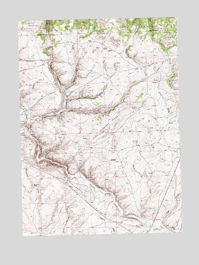 Anderson Ridge, WY USGS Topographic Map