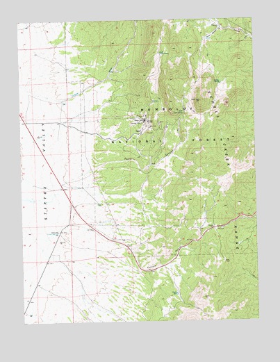 Connors Pass, NV USGS Topographic Map