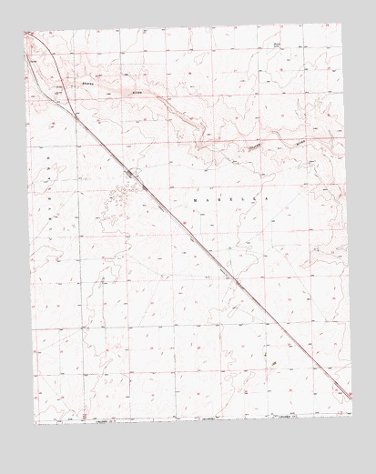 Conrad, OK USGS Topographic Map