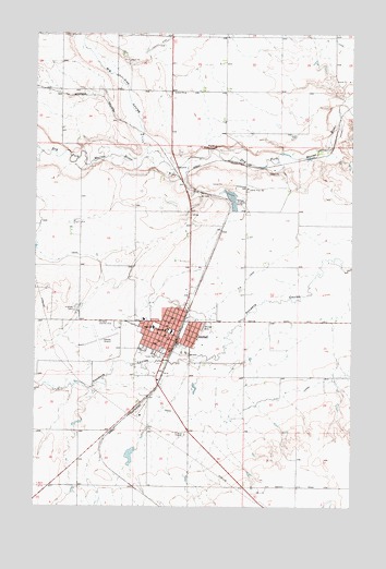 Conrad, MT USGS Topographic Map