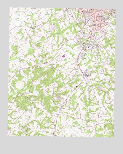 Anderson South, SC USGS Topographic Map