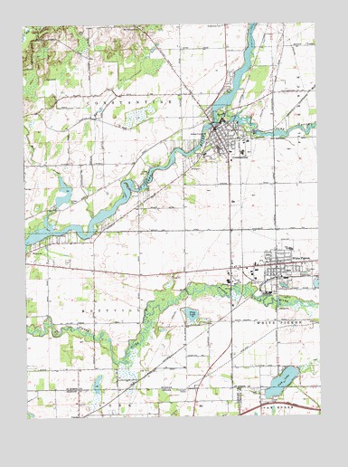Constantine, MI USGS Topographic Map