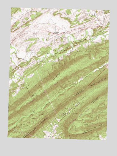 Andersonburg, PA USGS Topographic Map