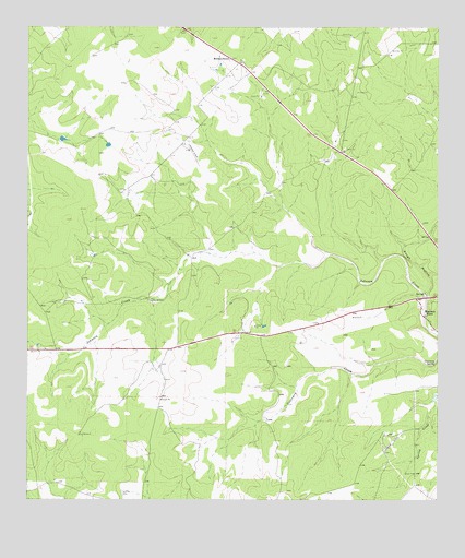 Contrary Creek, TX USGS Topographic Map