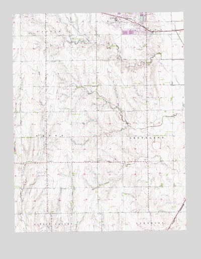 Conway, KS USGS Topographic Map