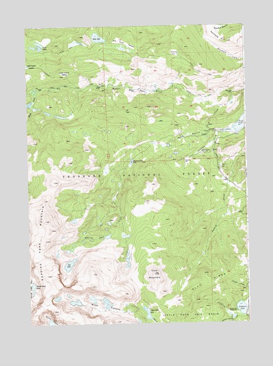 Cony Mountain, WY USGS Topographic Map