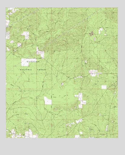 Coochie Brake, LA USGS Topographic Map