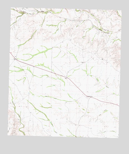 Cook Creek North, TX USGS Topographic Map