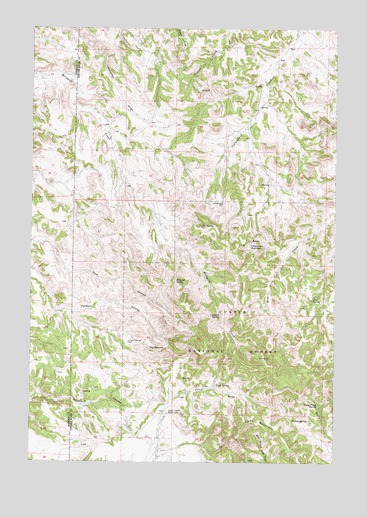 Cook Creek Reservoir, MT USGS Topographic Map