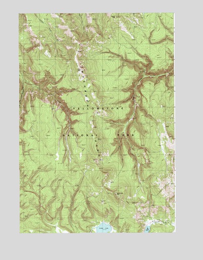 Cook Peak, WY USGS Topographic Map