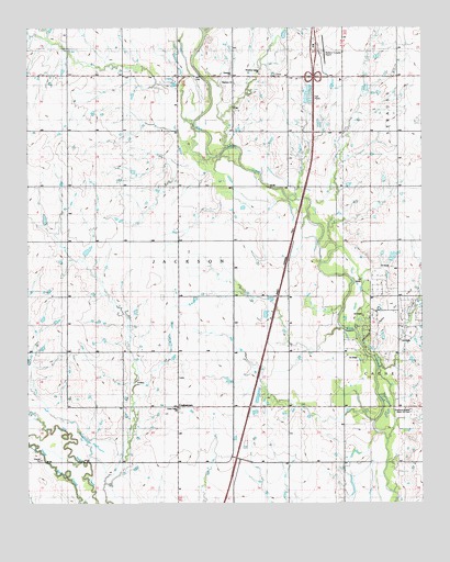 Cookietown, OK USGS Topographic Map