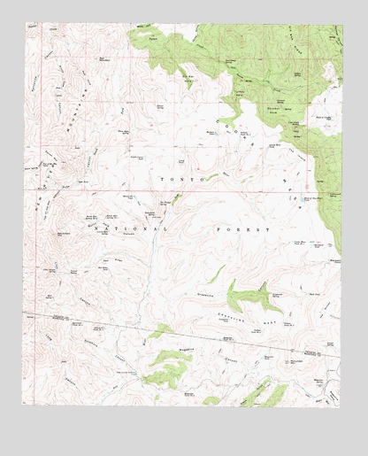 Cooks Mesa, AZ USGS Topographic Map