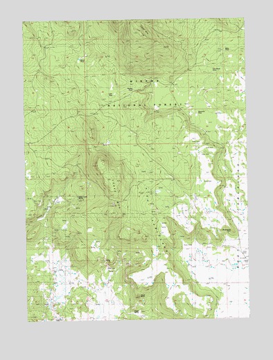Cooks Mountain, OR USGS Topographic Map