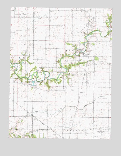 Cooks Mills, IL USGS Topographic Map