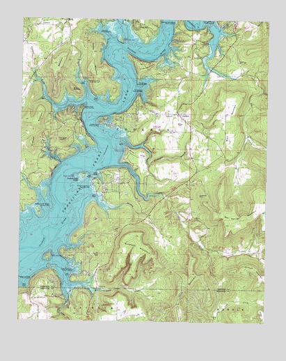 Cookson, OK USGS Topographic Map
