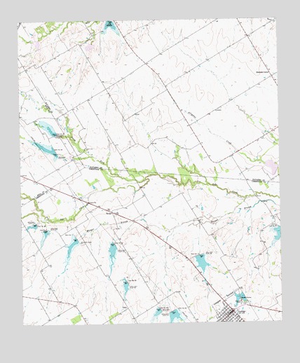 Coolidge, TX USGS Topographic Map