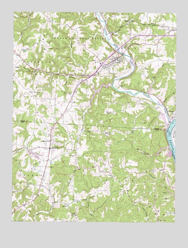 Coolville, OH USGS Topographic Map