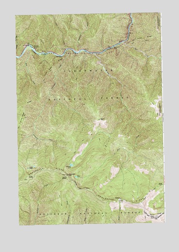 Coolwater Mountain, ID USGS Topographic Map