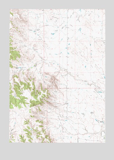 Coon Track Creek, WY USGS Topographic Map
