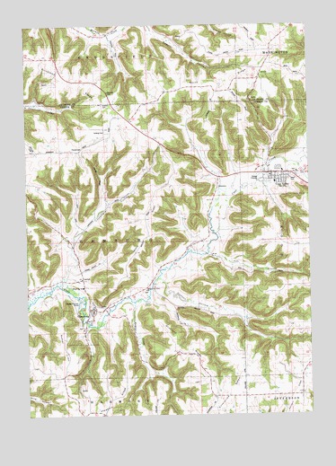 Coon Valley, WI USGS Topographic Map