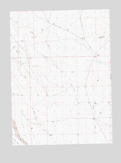 Coonskin Butte, ID USGS Topographic Map