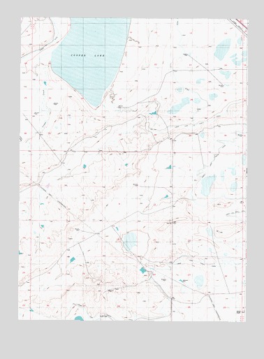 Cooper Lake South, WY USGS Topographic Map