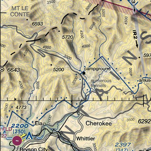 FAA VFR chart of Mount Clark, NC