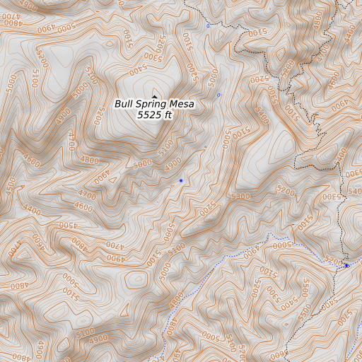 OpenTopoMap map of Red Metal Spring, AZ