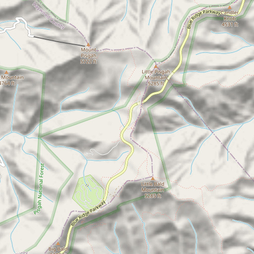 OpenStreetMap map of Buck Spring, NC