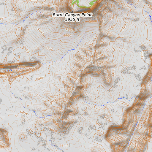 OpenTopoMap map of Red Point, AZ