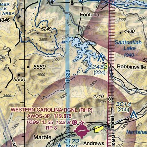 FAA VFR chart of Dick Branch, NC