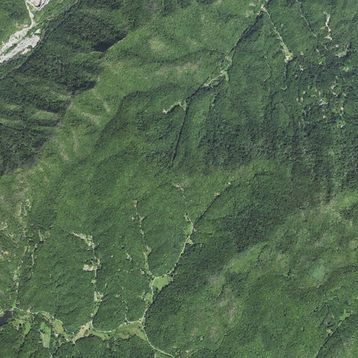 Aerial imagery of Silvermine Gap, NC