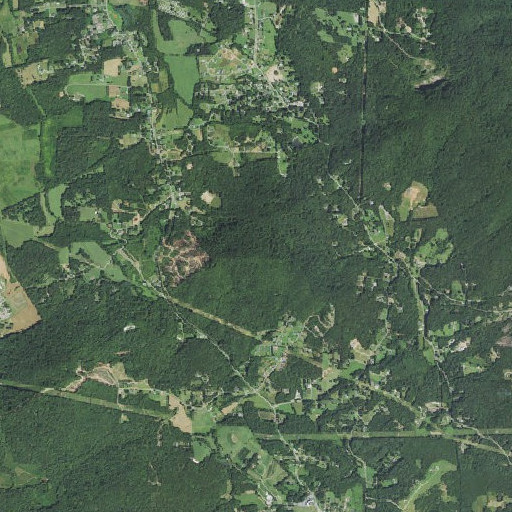 Aerial imagery of Pine Mountain, NC