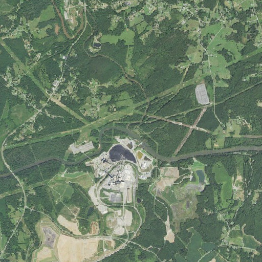 Aerial imagery of Second Broad River, NC