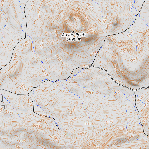 OpenTopoMap map of Barrel Spring, AZ