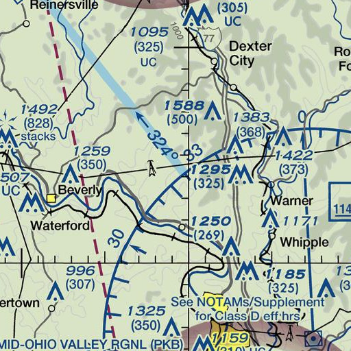 FAA VFR chart of Bear Run, OH