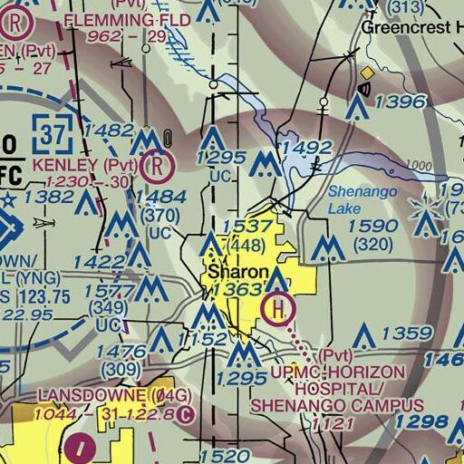 FAA VFR chart of Big Run, OH
