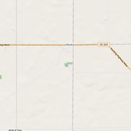 OpenStreetMap map of Blood Run, OH