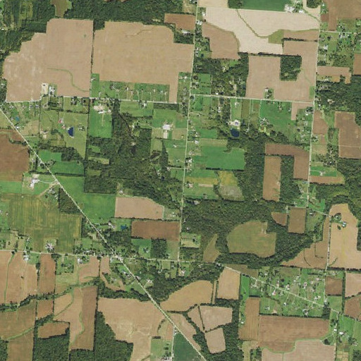 Aerial imagery of Dowell Cemetery, OH