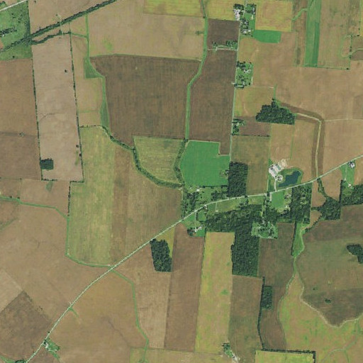 Aerial imagery of East Fork Walnut Run, OH