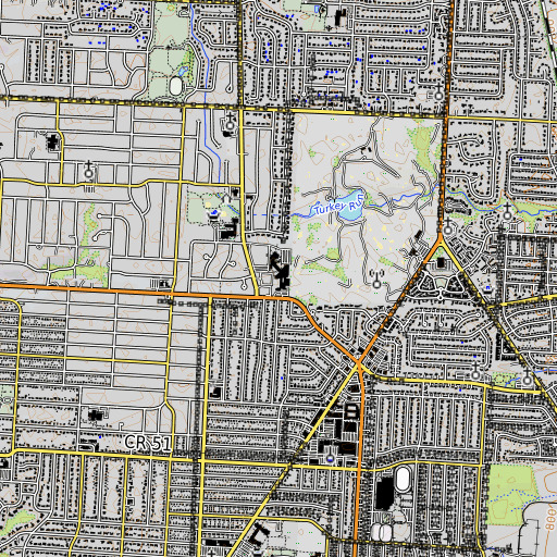 OpenTopoMap map of Fishinger School, OH