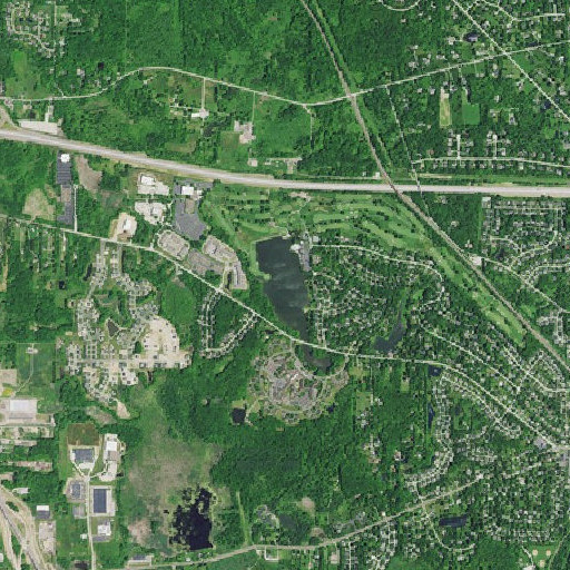 Aerial imagery of Lake Forest, OH